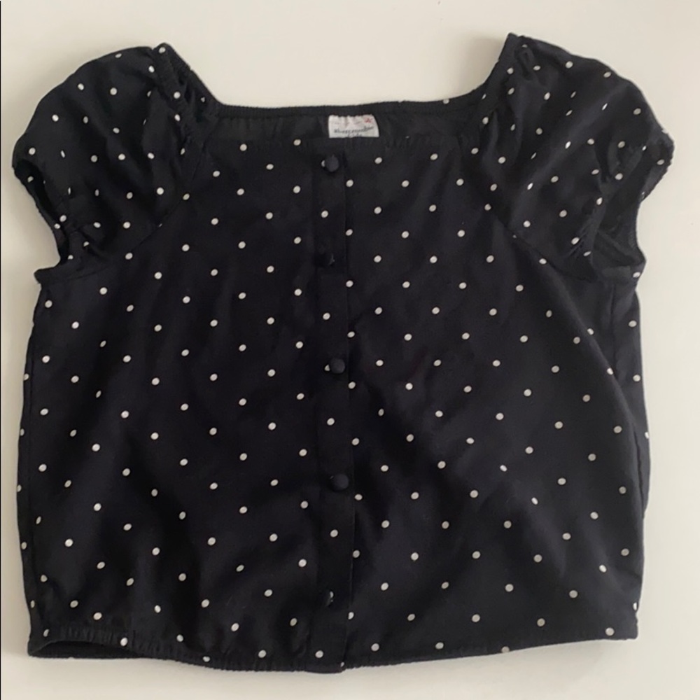 Abercrombie kids polka Dot Top